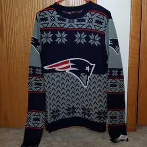 ‼NWT Patriots NFL Ugly Christmas Sweater Medium